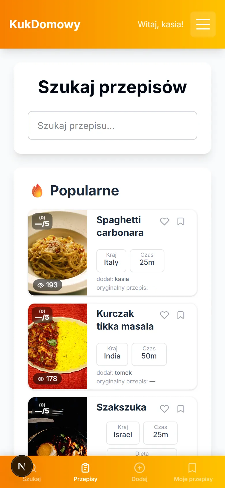 kukdomowy.app on a phone